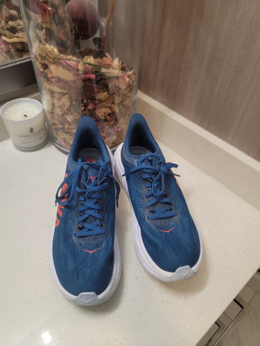 Hoka Carbon X 2 Running Shoes Blue Women's Sz 9.5 B EUC